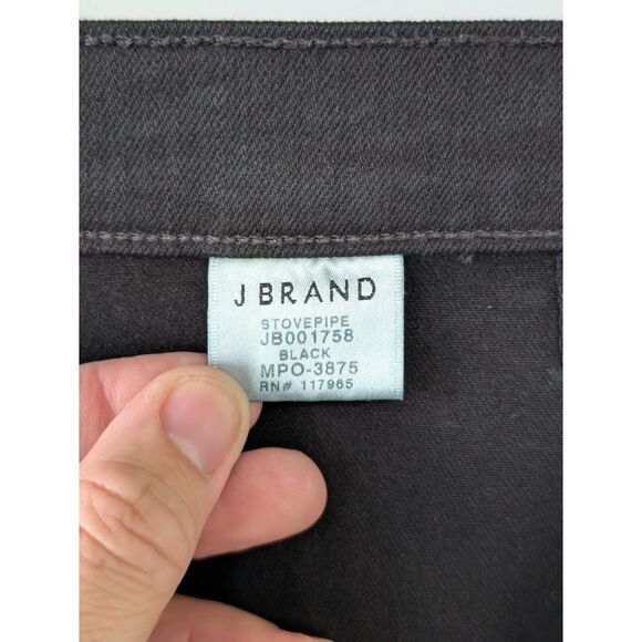 NWT Women's J. Brand Stovepipe Black Jeans Size 25 - Picture 9 of 14